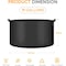 Ipower Simple Deluxe 15 Gallon Grow Bags, 300G Vegetable/Flower/Plant Fabric Pots with Handles, Black, 5PK GLGROWBAG15X5BLKV5 - alternate 3