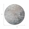 Homeroots 8' Taupe Brown And Silver Round Abstract Washable Indoor Outdoor Area Rug 617373 - alternate 3