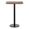 Flash Furniture Commercial 30x24 Natural HPL Tabletop with Black Bar Height RD Base ST-REC2430-NAT-TR18B-GG - alternate 5