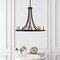 Jonathan Y Dante 26.75" 9-Light Transitional Modern Iron Adjustable Wagon Wheel LED Chandelier w/Downlight, Blac JYL7506A - alternate 5
