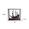 Homeroots 39" Black Solid Wood Hand Painted Black Pearl Pirate Table Top Display Model Boat 401981 - alternate 3