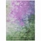 Homeroots 9' X 12' Purple Olive Green And Silver Abstract Washable Indoor Outdoor Area Rug 617369 - alternate 6