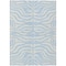 Homeroots 3' X 5' Sky Blue And Ivory Animal Print Washable Indoor Outdoor Area Rug 600654 - alternate 3