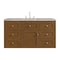 James Martin Vanities Laurent 48" Single Vanity, Honey Oak w/ 3 CM Victorian Silver Silestone Top 545-V48-HNO-3VSL - alternate 4
