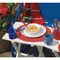 Adams Quik-Fold White 15'' x 17.5'' Rectangle Resin Folding Side Table 258423 - alternate 3