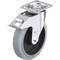 Blickle Swivel Plate Caster, Solid Rubbr, 8", Brake, Load Rating: 660 lb. LE-POEV 200KA-14-FI-SG - alternate 1