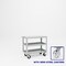 Pucel Heavy Duty Shop Truck, 36 in W x 18 in D x 33.5 in H, Three Shelves, Push Handle, Light Blue 1836-DT-3S - alternate 1