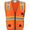 Ironwear Hi-Vis Safety Vest M Class 2 , Zipper 7 Pockets, ID Window 1245-OZ-RD-2-MD - alternate 1