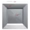 Smarty Had A Party 6.5" Silver Square Plastic Salad Plates (120 Plates), 120PK 6946-CASE - alternate 6