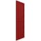 Ekena Millwork True Fit PVC Two Equal Raised Panel Shutters, Fire Red, 18W x 44H, PR TFP101RPF18X044BR - alternate 6