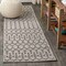 Jonathan Y Ourika Moroccan Geometric Textured Weave Light Gray/Black 2 ft. x 20 ft. Indoor/Outdoor Runner Rug SMB108E-220 - alternate 1