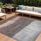 Homeroots 8' X 10' Rust And Ivory Abstract Washable Indoor Outdoor Area Rug 632056 - alternate 1