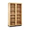 Diversified Spaces Tall Storage Cabinet, 2 Doors Glass, Oak 358-4822K - alternate 1