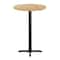 Flash Furniture Bennett 30 in Round Solid Wood Indoor Tabletop in Natural with 22 in x 22 in Bar Height GSF-RD30-NAT-T2222B-GG - alternate 5