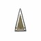 Homeroots Narrow Metal Triangular Decorative Sculpture 399635 - alternate 2