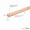 M-D Building Products Hardwood, Unfinished, 72 in L, 1.625 in W 48913 - alternate 3