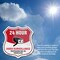 Signmission 24 Hour Surveillance Shield Sign Video S, 4 inch X 4 inch, Vinyl Decal, 2PK SHI-D-2PACK-4-348 - alternate 5