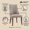 Manhattan Comfort 8-Piece Connie Dining Chair and Arm Chair in Taupe 8-DC095-TP - alternate 4