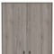 Homeroots 71" Light Gray Single Drawer Combo Dresser 403756 - alternate 2