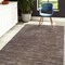 Homeroots 5' X 8' Brown and Ivory Striped Stain Resistant Indoor Outdoor Area Rug 531658 - alternate 2