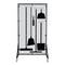 5S Supplies Housekeeping Shadow Board Broom Station V3, Gray / Black Shadows, Kit, No Text HSB-V3-GRAY/BLACK-KIT-NO TEXT - alternate 1