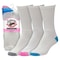 Railroad Sock Womens Crew Socks, 80% Ringspun Cotton, 20% Nylon, White/Assorted, 5-10 W; 4 Pair-7.5 M, 3 PK 638 - alternate 1