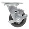 Vestil Rubber Swivel With Brake Caster 4 In. Diameter x 2 In. Width 396 Lb. Capacity Black CST-VE-4X2MR-SWB - alternate 4