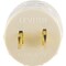 Leviton 600W 125V Ivory Outlet to Light Socket Adapter 006-00061I - alternate 1