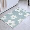 Homeroots 32" Blue And White Cotton Floral Bath Rug 635405 - alternate 5