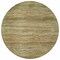 Homeroots 8' Fern Green And Taupe Round Abstract Washable Indoor Outdoor Area Rug 618276 - alternate 3