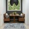 Homeroots 3' X 5' Blue Ivory And Navy Blue Palm Leaf Indoor Outdoor Area Rug 554903 - alternate 4