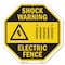 Signmission Shock Warning Electric Fence, 10 Inch X 10 Inch, Aluminum Metal Signs OC-A-10-51 - alternate 1