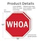 Signmission Whoa, 18 inch X 18 inch, Plastic Sign, 2PK OC-P-2PACK-18-63 - alternate 4
