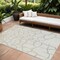 Homeroots 10' X 14' Ivory And Beige Abstract Washable Indoor Outdoor Area Rug 601139 - alternate 1