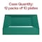 Smarty Had A Party 9.5" Hunter Green Square Plastic Dinner Plates (120 Plates), 120PK 9919-CASE - alternate 5