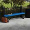 Leisure Craft Leisure Craft 6 FT Outdoor Bench without Back, Portable, Blue B6XPP-BLUE - alternate 4