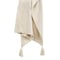 Homeroots 50" X 60" Natural Cotton Woven Geometric Throw Blanket with Tassels 518847 - alternate 2