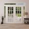 Vdomdoors Front Exterior Prehung Metal-Plastic Double Doors Clear Glass / MANUX 8355 White Silk / Office Comm MANUX8355DEXD-WS-W12+72+12xH80+14-LH-I - alternate 2