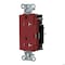 Hubbell Wiring Device-Kellems Straight Blade Receptacle, 5-20R, 20 A, 125V AC, 2 Pole, 3 Wire, Surface Mount, Grounded DR20STRTR - alternate 1