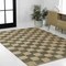 Jonathan Y Theo Modern Farmhouse Woven Jute Checkerboard Natural/Brown 4 ft. x 6 ft. Area Rug NRF203A-4 - alternate 2