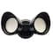 Bulbrite Wired Outdoor 2-Head LED Security Flood Light, Black 773701 - alternate 1