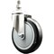 Service Caster 5 Inch 316SS Black Polyurethane Wheel Swivel 1/2 Inch Threaded Stem Caster SCC SCC-SS316TS20S514-PPUB-BLK-121315 - alternate 1