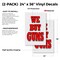 Signmission We Buy Guns, Vinyl Decals Only 24 Inch x 36 Inch, Vinyl Decal, 2PK DSB-2436-2PACK-WeBuyGuns - alternate 2