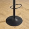 Homeroots Set of Two 32" Black Faux Leather And Steel Swivel Low Back Adjustable Height Bar Chairs 524973 - alternate 4