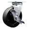 Service Caster 6 Inch SS Glass Filled Nylon Swivel Caster with Roller Bearing and Brake SCC SCC-SS30S620-GFNR-TLB - alternate 1