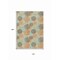 Homeroots 10' X 14' Beige Aqua And Orange Polka Dot Washable Indoor Outdoor Area Rug 614652 - alternate 6