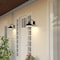 Vaxcel Highland Park Matte Black White Outdoor Wall Sconce Light, LED Compatible T0802 - alternate 3