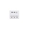 Globe Electric Wall Tap Surge Protector, 3-Outlet, 2-USB, White 78527 - alternate 2