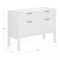 Martha Stewart Hutton Shaker Style Home Office 4 Drawer Lateral File Cabinet in White w/Polished Brass Hardware ZG-ZP-13-WH-GLD-MS - alternate 2