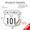 Signmission California Route Marker Shield Sign Us 1, 18 inch X 18 inch, Vinyl Decal, 2PK SHI-D-2PACK-18-370 - alternate 4